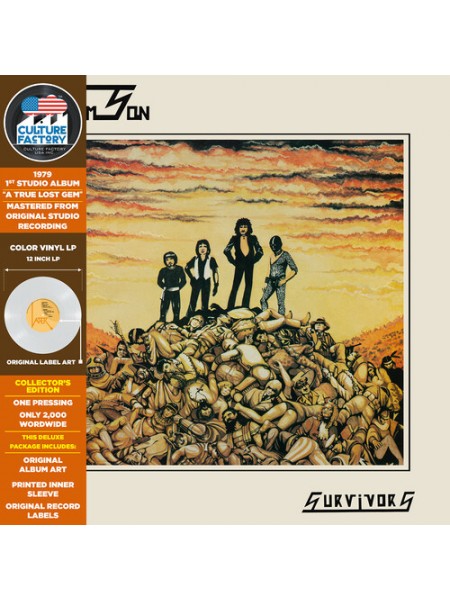 35003953	Samson - Survivors (coloured)	" 	Heavy Metal"	1979	" 	Culture Factory USA, Inc. – CFU01209"	S/S	 Europe 	Remastered	2022