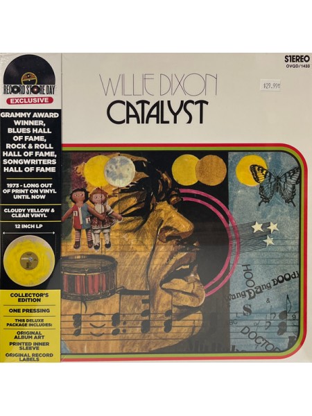 35003962	 Willie Dixon – Catalyst  (coloured) 	" 	Chicago Blues, Rhythm & Blues"	1973	" 	Ovation Records – CFU01246, Culture Factory – CFU01246"	S/S	 Europe 	Remastered	2023
