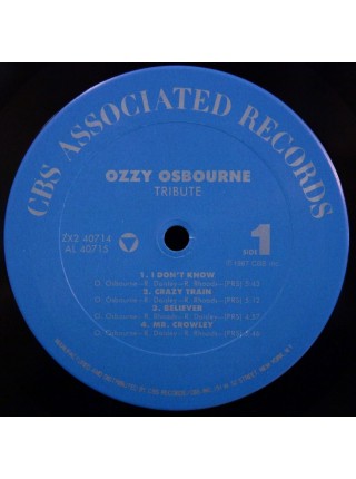 1401226	Ozzy Osbourne ‎– Randy Rhoads Tribute   2LP	1987	CBS Associated Records ‎– ZX2 40714	NM/NM	USA