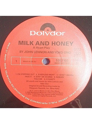 1402287		John Lennon & Yoko Ono ‎– Milk And Honey	Avantgarde, Ballad, Pop Rock	1984	Polydor – 5357103, Ono Music – 5357103, Polydor – 0600753571033	NM/NM	England	Remastered	1984