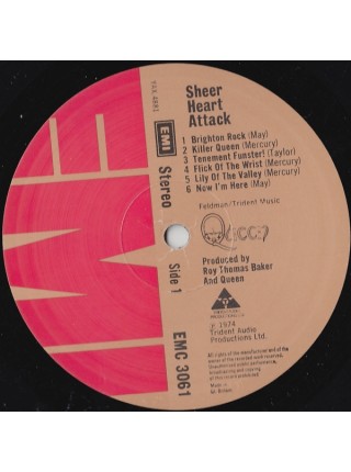 1403003		Queen ‎– Sheer Heart Attack	Hard Rock, Classic Rock, Prog Rock	1974	EMI – EMC 3061, EMI – 0C 062 ◦ 96 025	NM/NM	England	Remastered	1974