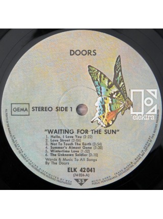 1403007		The Doors – Waiting For The Sun 	Psychedelic Rock, Blues Rock	1968	Elektra – 42 041, Elektra – EKS 74 024, Elektra – ELK 42 041	NM/NM	Germany	Remastered	1979