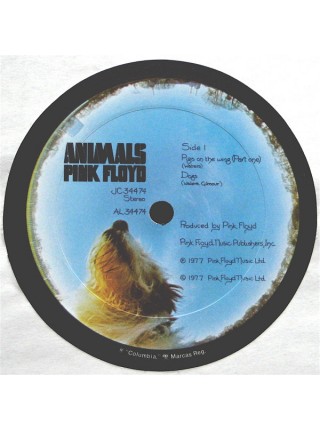 1405033		Pink Floyd - Animals		Prog Rock	1977	CBS – CBS 81861	EX+/EX+	USA	Remastered	1977