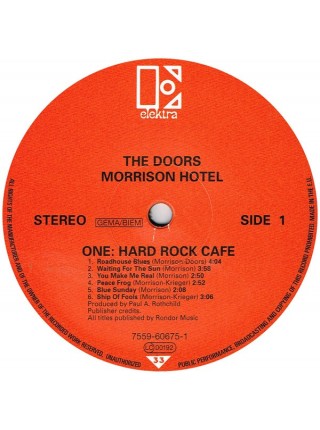 	35002305		 The Doors – Morrison Hotel	" 	Blues Rock"	Black, 180 Gram, Gatefold, Deluxe	1974	"	Elektra – 7559-60675-1 "	S/S	 Europe 	Remastered	########