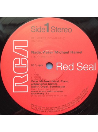 1401107	Peter Michael Hamel ‎– Nada   (no OBI)	1982	RCA ‎– RCL-8323	NM/NM	Japan