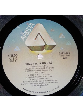 1401439		Praying Mantis ‎– Time Tells No Lies	Heavy Metal	1981	Arista 25RS-124	NM/NM	Japan	Remastered	1981