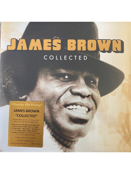 35007296	 James Brown – Collected 2lp	" 	Funk / Soul"	Black, 180 Gram, Gatefold	2020	" 	Music On Vinyl – MOVLP2758"	S/S	 Europe 	Remastered	30.10.2020