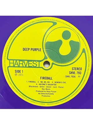 161365	Deep Purple – Fireball, Purple	"	Hard Rock"	1971	"	Harvest – SHVL 793, Harvest – 0190295565091"	S/S	Europe	Remastered	2018