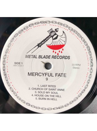 35014500	 Mercyful Fate – 9	"	Black Metal, Heavy Metal "	Black, 180 Gram	1999	"	Metal Blade Records – 3984-25029-1 "	S/S	 Europe 	Remastered	07.10.2016