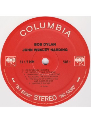 35014748	 	 Bob Dylan – John Wesley Harding	"	Folk Rock, Country Rock "	White	1967	" 	Columbia – CS 9604"	S/S	 Europe 	Remastered	22.01.2021