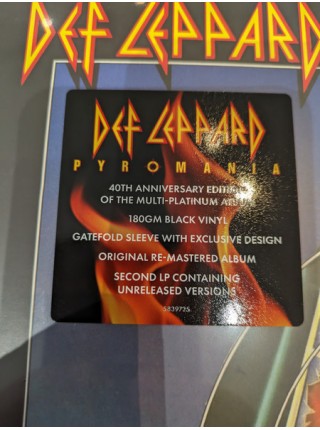 35014808	 	 Def Leppard – Pyromania, 2lp	Hard Rock	Black, 180 Gram, Gatefold	1983	" 	Universal – 0602458397253"	S/S	 Europe 	Remastered	26.04.2024