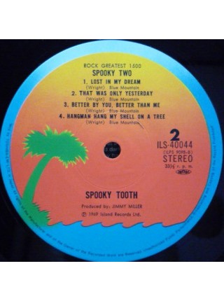 1405091		Spooky Tooth – Spooky Two	No OBI	Blues Rock, Psychedelic Rock	1969	Island Records – ILS-40044	NM/NM	Japan	Remastered	1979