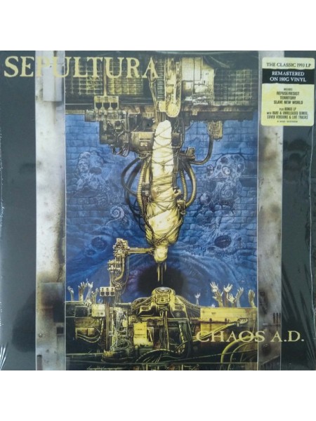 35002348	 Sepultura – Chaos A.D.  2lp,Black, 180 Gram, Gatefold 	" 	Thrash"	1993	Remastered	2017	" 	Roadrunner Records – R1 562036/081227934248"	S/S	 Europe 