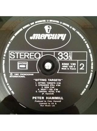 1401517		Peter Hammill – Sitting Targets	Prog Rock	1981	Mercury – 6302 130	NM/NM	France	Remastered	1981