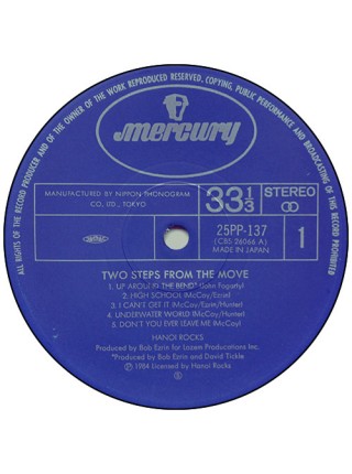 1401516		Hanoi Rocks – Two Steps From The Move   Вкладка, Obi	Rock, Glam	1984	Mercury – 25PP-137	NM/NM	Japan	Remastered	1984