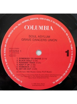 1401545		Soul Asylum – Grave Dancers Union	Alternative Rock	1992	Columbia – COL 472253 1, Columbia – 472253 1	NM/NM	Europe	Remastered	1992
