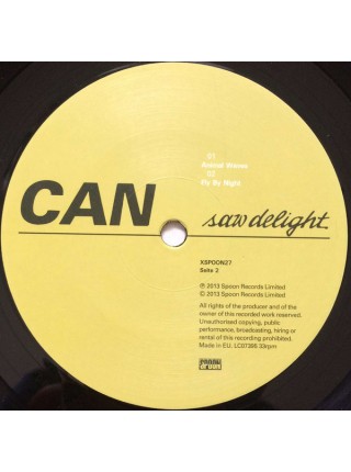 35007408		 Can – Saw Delight	" 	Psychedelic Rock, Experimental, Krautrock"	Black	1977	" 	Spoon Records – XSPOON27"	S/S	 Europe 	Remastered	01.11.2016