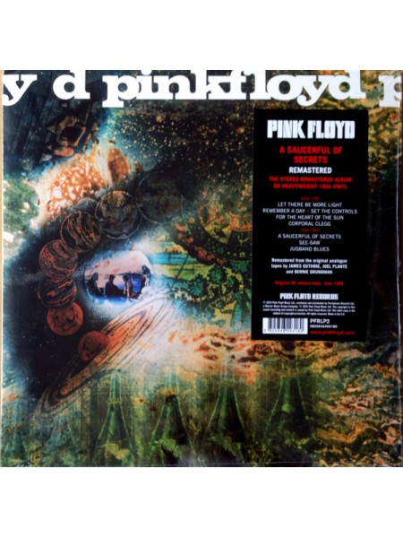 161087	Pink Floyd – A Saucerful Of Secrets	"	Psychedelic Rock"	1968	"	Pink Floyd Records – PFRLP2, Columbia – 0825646493180"	S/S	Europe	Remastered	2016