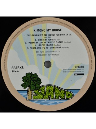 161089	Sparks – Kimono My House	"	Pop Rock, Art Rock, Glam"	1974	"	Island Records – 4735903, UMC – 4735903"	S/S	Europe	Remastered	2017