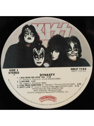 1405103		Kiss – Dynasty		Hard Rock, Glam	1979	Casablanca – NBLP 7152	NM/EX+	USA	Remastered	1979