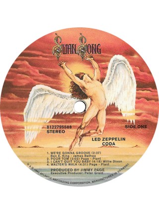 35002355	 Led Zeppelin – Coda	" 	Hard Rock, Classic Rock"	1982	Remastered	2015	" 	Swan Song – 8122795588"	S/S	 Europe 