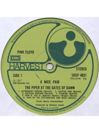 600269	Pink Floyd – A Nice Pair 2 LP		1974	Harvest – SHDW 403	EX+/EX	UK