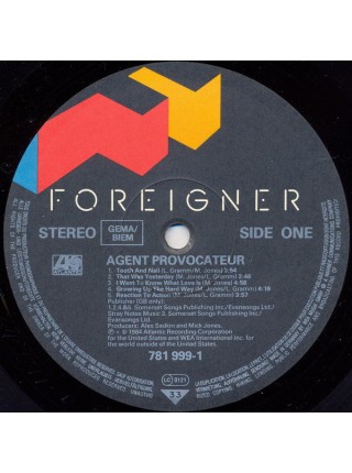 1402329	Foreigner - Agent Provocateur	Pop Rock	1984	Atlantic – 781 999-1	EX/NM	Germany