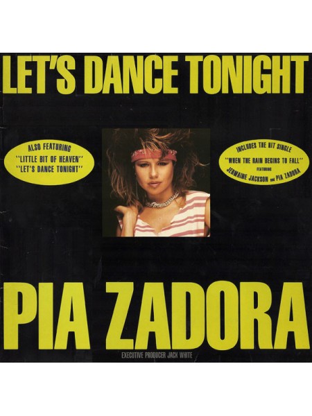 1402892	Pia Zadora ‎– Let's Dance Tonight	Electronic, Synth Pop	1984	Curb Records ‎– INT 147.716	NM/EX	Germany