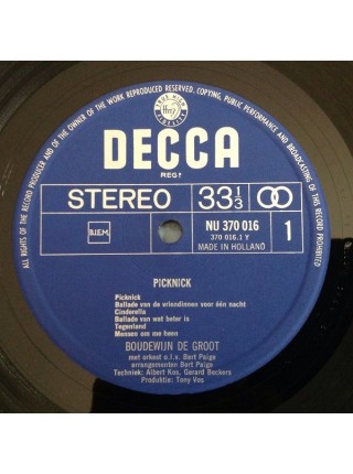 1402899	Boudewijn De Groot – Picknick	Pop Rock, Folk Rock, Psychedelic Rock	1968	Decca – NU 370 016	EX/EX	Holland
