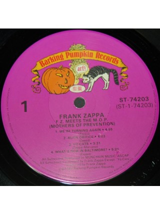 1400846		Frank Zappa ‎– Frank Zappa Meets The Mothers Of Prevention	Prog Rock	1985	Barking Pumpkin Records ‎– ST 74203	NM/NM	USA	Remastered	1985