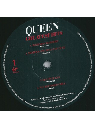 35003312		 Queen – Greatest Hits  2lp	" 	Arena Rock, Hard Rock"	Black, 180 Gram, Gatefold	1980	" 	Virgin EMI Records – 0602557048414"	S/S	 Europe 	Remastered	18.11.2016