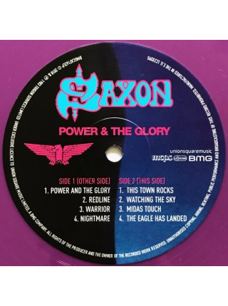 35006011		Saxon - Power & The Glory	" 	Heavy Metal"	Blue Purple Swirl, Limited	1983	" 	BMG – BMGCAT162LP"	S/S	 Europe 	Remastered	25.5.2018