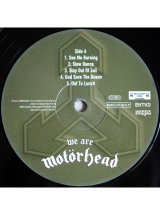 35006017		 Motörhead – We Are Motörhead	" 	Heavy Metal, Hard Rock"	Black	2000	" 	Murder One – BMGCAT367LP"	S/S	 Europe 	Remastered	29.03.2019