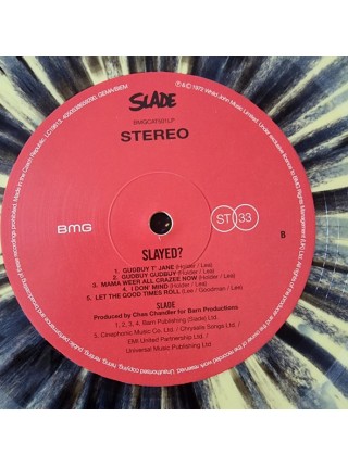 35006021		Slade - Slayed? 	" 	Glam, Hard Rock"	Black Yellow Splatter, Limited	1972	" 	BMG – BMGCAT501LP"	S/S	 Europe 	Remastered	3.9.2021