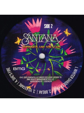 35006029	 Santana – Blessings And Miracles  2LP	" 	Classic Rock, Pop Rap, Pop Rock"	Black, Gatefold	2021	BMG	S/S	 Europe 	Remastered	18.03.2022