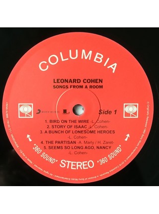 35006518	 Leonard Cohen – Songs From A Room	" 	Blues, Pop"	1969	" 	Columbia – 88875195561, Legacy – 88875195561"	S/S	 Europe 	Remastered	26.05.2016