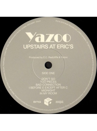 35015033	 	 Yazoo – Upstairs At Eric's	" 	Synth-pop"	Black, 180 Gram	1982	" 	Mute – RSTUMM7"	S/S	 Europe 	Remastered	29.03.2019