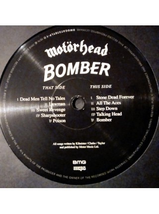 35015036	 	 Motörhead – Bomber	"	Hard Rock "	Black, 180 Gram, Triplefold, Deluxe	1979	" 	BMG – BMGCAT378TLP"	S/S	 Europe 	Remastered	25.10.2019