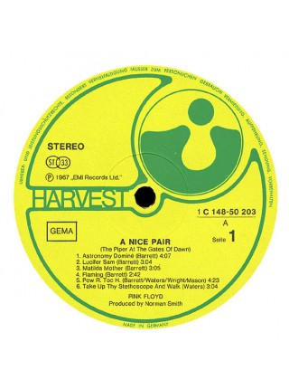 1404015		Pink Floyd - A Nice Pair , 2lp	Prog Rock	1973	Harvest – 1C 148-50 203/04, Harvest – 1C 148-50 203	NM/NM	Germany	Remastered	1973