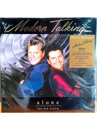 1404011		Modern Talking – Alone - The 8th Album,  2LP Blue Marbled + Red Marble	Electronic, Pop, Euro-Disco	1999	Music On Vinyl – MOVLP2891, Sony Music – MOVLP2891	S/S	Europe	Remastered	2022