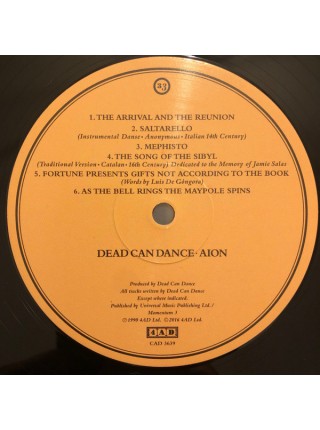 35003658		 Dead Can Dance – Aion	" 	Rock, Classical"	Black	1990	" 	4AD – CAD 3639"	S/S	 Europe 	Remastered	########