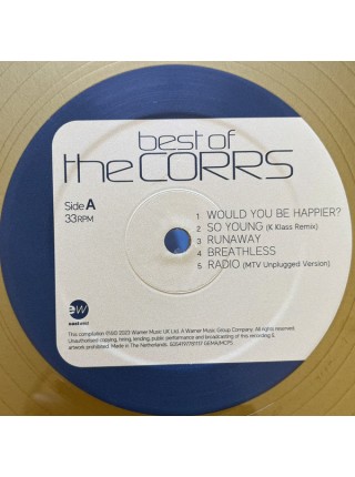 35015758	 	 The Corrs – Best Of The Corrs	" 	Soft Rock, Pop Rock"	Gold, Gatefold, Limited, 2 LP	2001	" 	EastWest – 5054197781117"	S/S	 Europe 	Remastered	01.12.2023