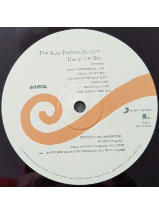 35006527	 The Alan Parsons Project – Eye In The Sky	" 	Prog Rock"	1982	" 	Arista – 88985375431"	S/S	 Europe 	Remastered	30.11.2017