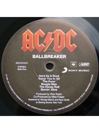 1404253		AC/DC ‎– Ballbreaker	 Hard Rock, Rock & Roll	1995	Columbia – 88843049291, Albert Productions – 88843049291	S/S	Europe	Remastered	2014