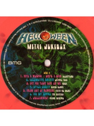 33000641	 Helloween – Metal Jukebox	" 	Heavy Metal"	 Reissue, Red & Orange Splatter	1999	" 	BMG – BMGCAT576LPX"	S/S	 Europe 	Remastered	23.09.22