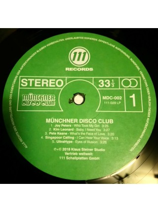 600043		Various – München Disco Club Vol.1, Unofficial Release	"	Euro-Disco, Synth-pop"	2018	"	111 Records (2) – 111-029LP"	S/S	Europe	Remastered	2018