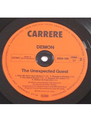 600049		Demon  – The Unexpected Guest	"	Hard Rock, Heavy Metal"	1982	"	Carrere – 2934 149"	EX+/EX+	Germany	Remastered	1982