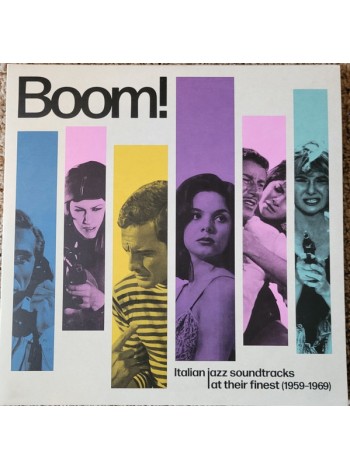 35016800	 	 Various – Boom! Italian Jazz Soundtracks At Their Finest (1959-1969)	" 	Jazz, Stage & Screen"	Black, 2lp	2022	 Decca Classics – CS010	S/S	 Europe 	Remastered	29.04.2022