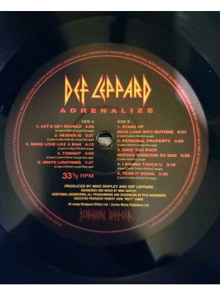 35005924		 Def Leppard – Adrenalize	 Arena Rock, Hard Rock, Pop Rock	Black, 180 Gram	1992	" 	Bludgeon Riffola – 6731381"	S/S	 Europe 	Remastered	05.08.2022