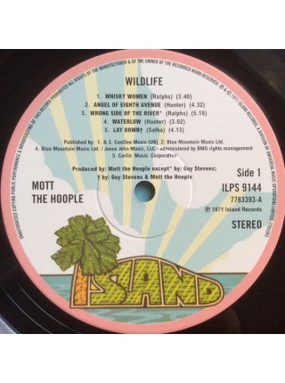 35005931		 Mott The Hoople – Wildlife	" 	Psychedelic Rock, Classic Rock"	Black, 180 Gram, Gatefold	1971	" 	Island Records – 7783393"	S/S	 Europe 	Remastered	13.09.2019